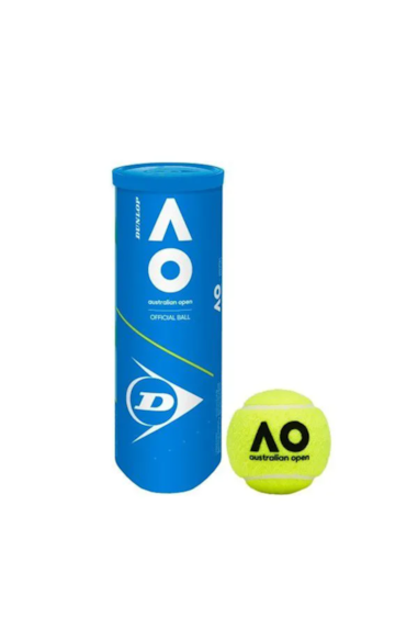 BOLA DE TENIS DUNLOP AUSTRALIAN OPEN TUBO COM 3 UNIDADES