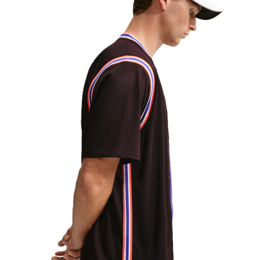 CAMISA MASCULINA NIKE - DRY-FIT COURT SLAM SS BTN UP NY - REF IM6611647