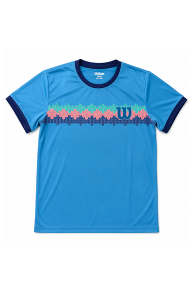 CAMISETA WILSON - COURT SS IV INF M BLUE CR M