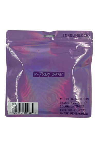 CORDA TOROLINE  - O TORO SPIN SINGLE COR LAVANDA 1.23MM/17 - PENTAGONAL - SET