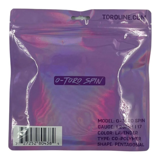 CORDA TOROLINE - O TORO SPIN SINGLE COR LAVANDA 1.23MM/17 - PENTAGONAL - SET