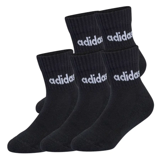 MEIA ADIDAS - CANO MEDIO KIDS 5P M 6 - REF: KC6915