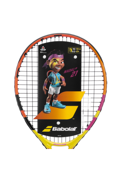 RAQUETE BABOLAT - NADAL JR AMARELO/ROXO/LARANJA COR:MISTO;TAMANHO:21