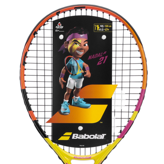 RAQUETE BABOLAT - NADAL JR AMARELO/ROXO/LARANJA COR:MISTO;TAMANHO:21